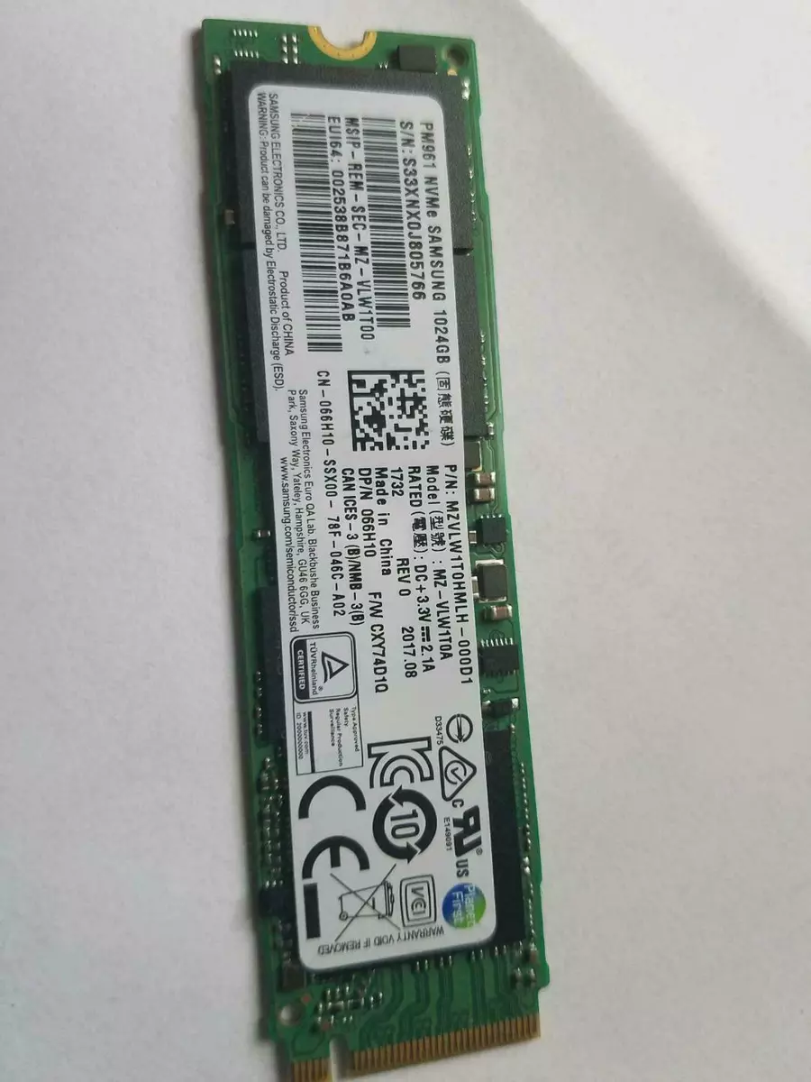 Samsung pm961 deals 1tb