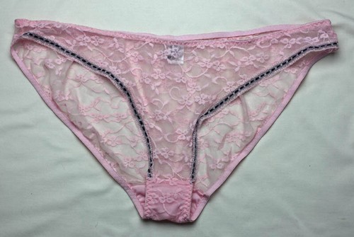 Sheer Pink Lace Panties by Rampage - Size 2X - Picture 1 of 6