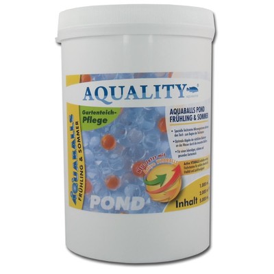 (12,50 /l) AQUALITY AQUABALLS Gartenteich 2 L Starterbakterien Filterbakterien  