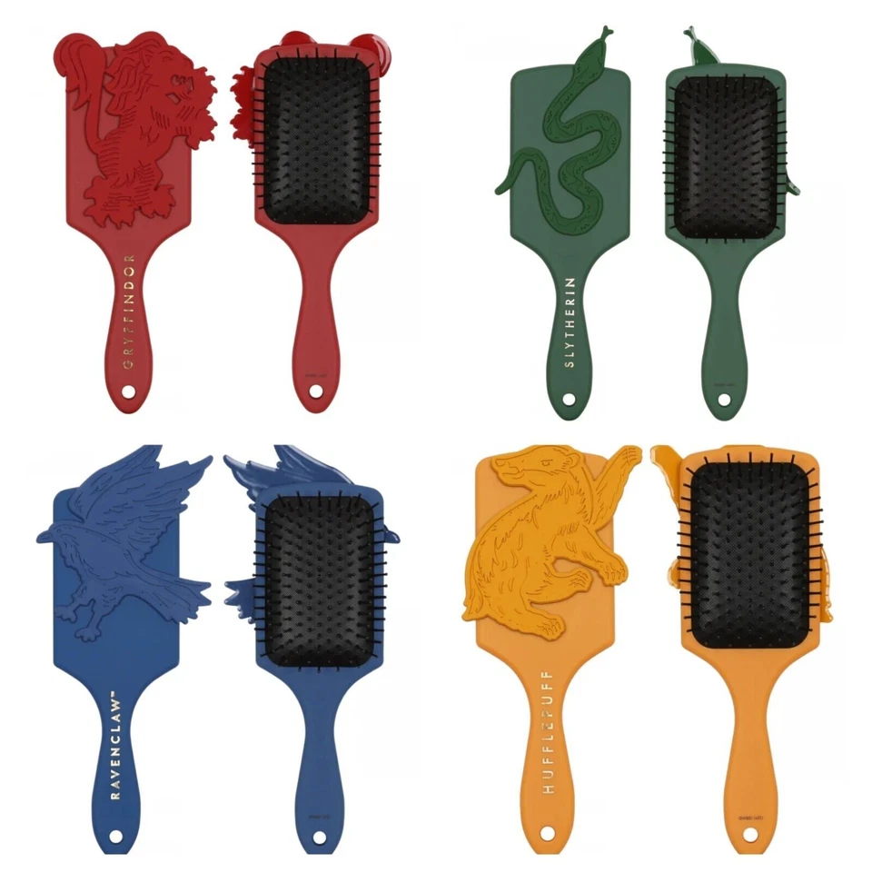 Harry Potter All House Paddle Hair Brush Head Band Nail File Makeup Set PRIMARK - Image 2 of 2