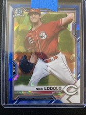 2021 Bowman Chrome Sapphire Refractor Nick Lodolo #BCP-20 Reds Rookie RC