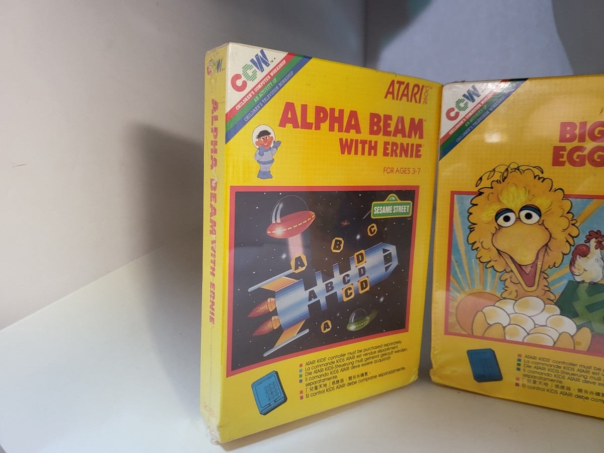3 NEW FACTORY SEALED SESAME STREET GAMES FOR PAL ATARI 2600 3 NEW FACTORY SEALED SESAME STREET GAMES FOR PAL ATARI 2600