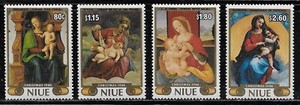 Niue 1986 #530-535 MNH Christmas/Art/Paintings/Madonna