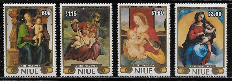 Niue 1986 #530-535 MNH Christmas/Art/Paintings/Madonna