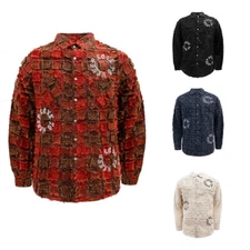 KLEEP Men's Essential Premium Embroidered Light Weight Over Shirt KW5150D