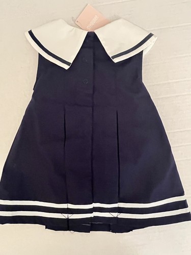 NWT Infant Girls 3-6 mo Gymboree SAILOR BABY Cotton Nautical 2pc DRESS & Panty - Picture 3 of 5