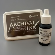 Ranger Archival POTTING SOIL Ink Pad Reinker Permanent/Waterproof