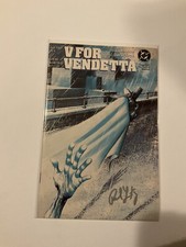 V For Vendetta 7 Near Mint Nm Signed Levitz 89 DC Comics