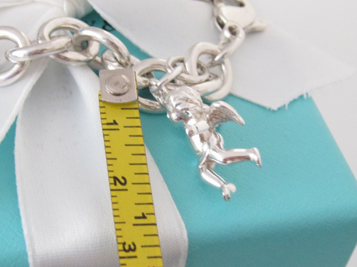 TIFFANY & CO SILVER ANGEL CHERUB CHARM 4 NECKLACE OR BRACELET | eBay