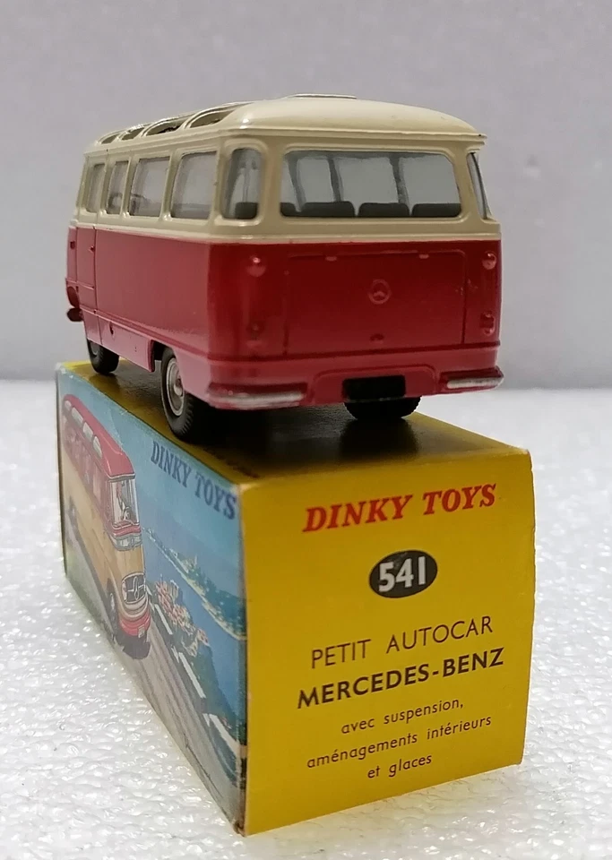 Autobús pequeño O 319 Mercedes-Benz - Juguetes Dinky vintage 541, hecho en Francia 1963 Foto 4 de 4