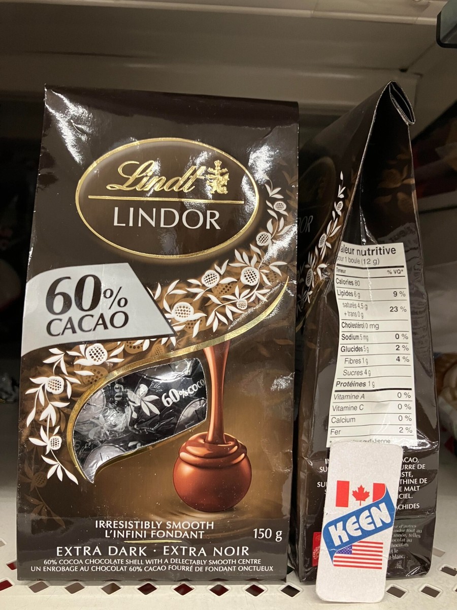 AiWaWa CA, Lindt LINDOR 60% Cacao Chocolate Truffles, 150-Gram Bag