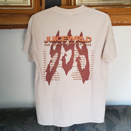 Juice WRLD World Domination Tour Mens Medium Anime T-Shirt 999 Official Gildan - Picture 2 of 11