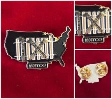 Watco 100 Days Of Summer 2012 USA Soft Enamel Fence Promotional Hat Pin 1.25"