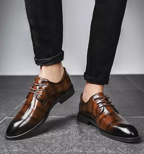 Low Heels Oxford Sheos Faux Leather 