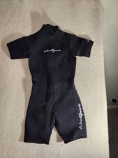 NeoSport Wetsuit Size 6 Black Youth Short Sleeve Neoprene Nylon