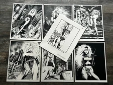 MIDNIGHT SILK Art Portfolio Mark Beachum Rick Bryant Artwork Bad Girl 1987
