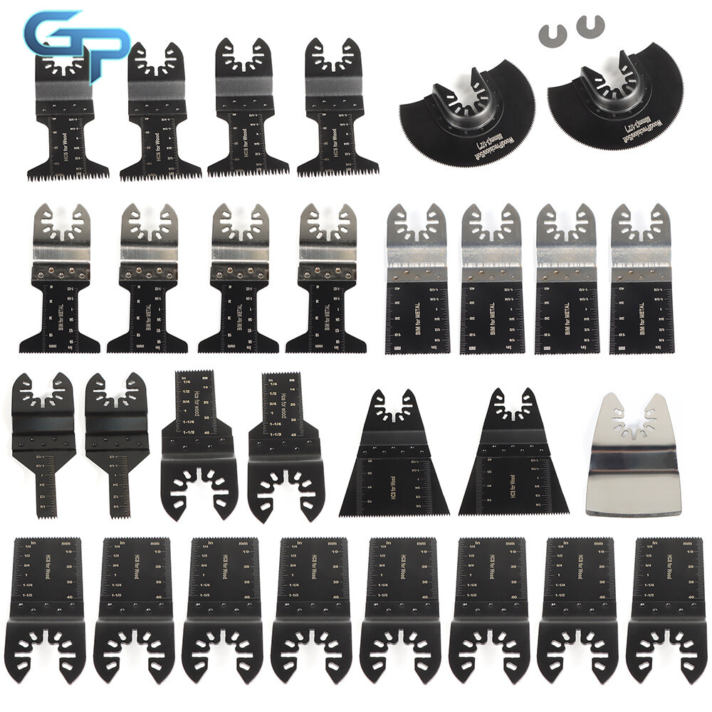 Multitool Blades Wood Metal Drywall Oscillating Tool Saw Blades Universal 31Pcs
