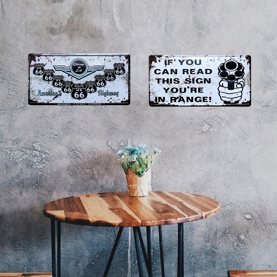 Vintage Metal Tin Sign Plaque Wall Letters Posters Iron Painting for