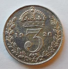 1926 George V Threepence — photo from another recent sale