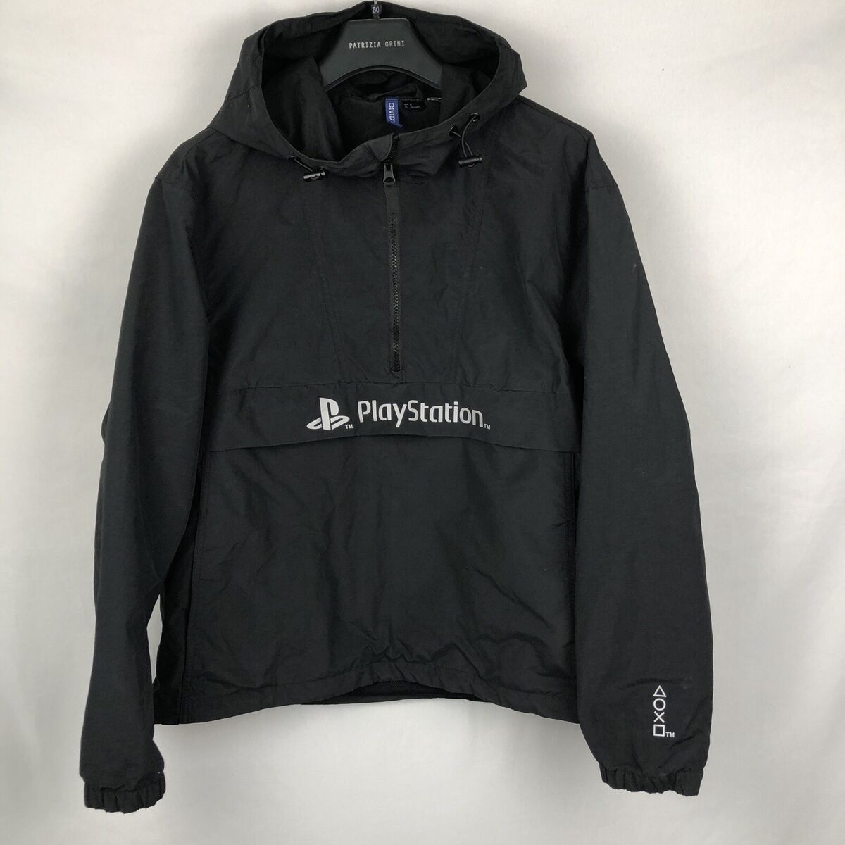 Rare Sony PlayStation H&M Divided Mens Medium Black Pullover Rare Sony PlayStation H&M Divided Mens Medium Black Pullover