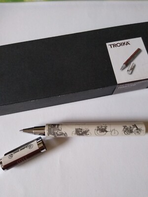 Troika Tintenroller  ''As Time Drives By''  Mine & Ersatzmine mit Metallbox