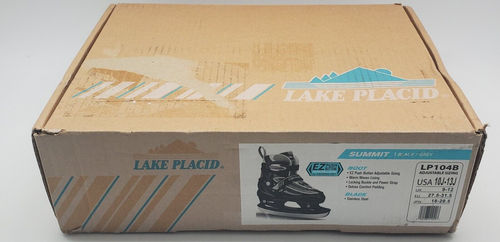 LAKE PLACID SUMMIT BOY'S ADJUSTABLE ICE SKATE, SMALL J10-J13 Open Box - Picture 7 of 10