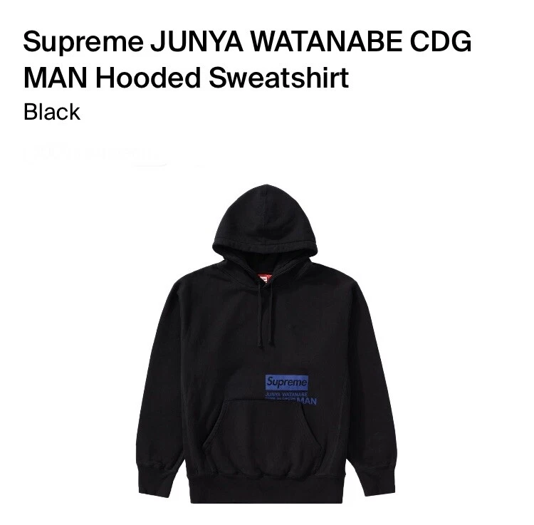 Sweat shirt homme à capuche Supreme/Junya Watanabe/Comme des Garcons taille XL « noir »
