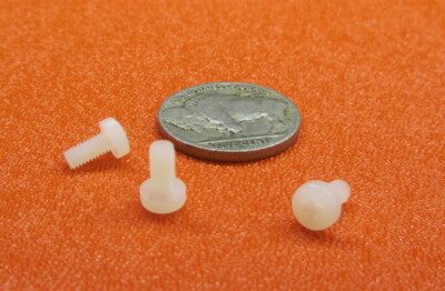 Pan Head Phillips Machine Screw Nylon, M3 x 0.5 x 6 mm Length 100 Pcs
