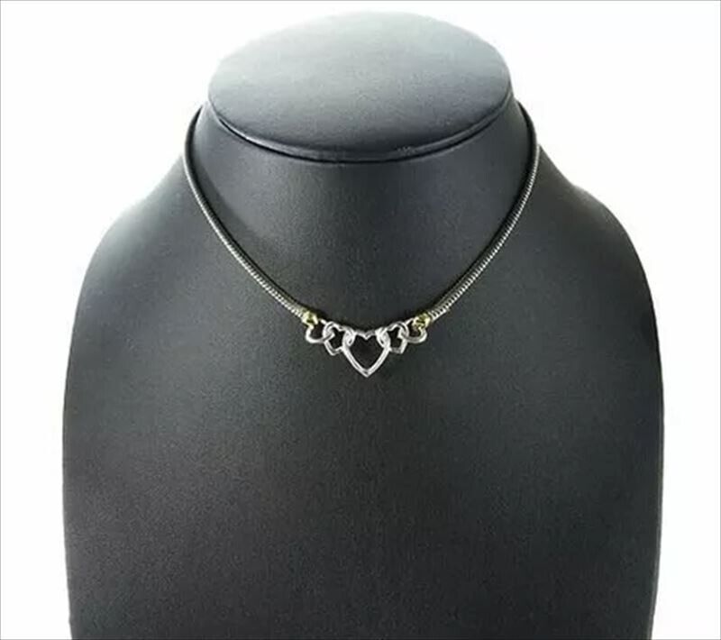 Tiffany & Co. Necklace Triple Star Sterling Silver 925 K18 Tiffany & Co. Necklace Triple Star Sterling Silver 925 K18
