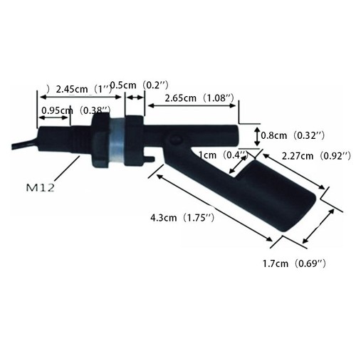 Side Mount Horizontal Water Level Sensor Sensing Liquid Float Switch Tank Pool❤ - Picture 3 of 8