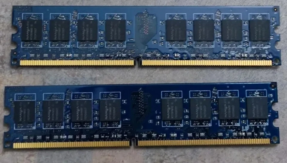 Nanya NT1GT64U8HB0BY-3C PC2-5300U-555-12-E1 667 MHz Desktop 1GB Memory RAM Good - Image 2 of 4