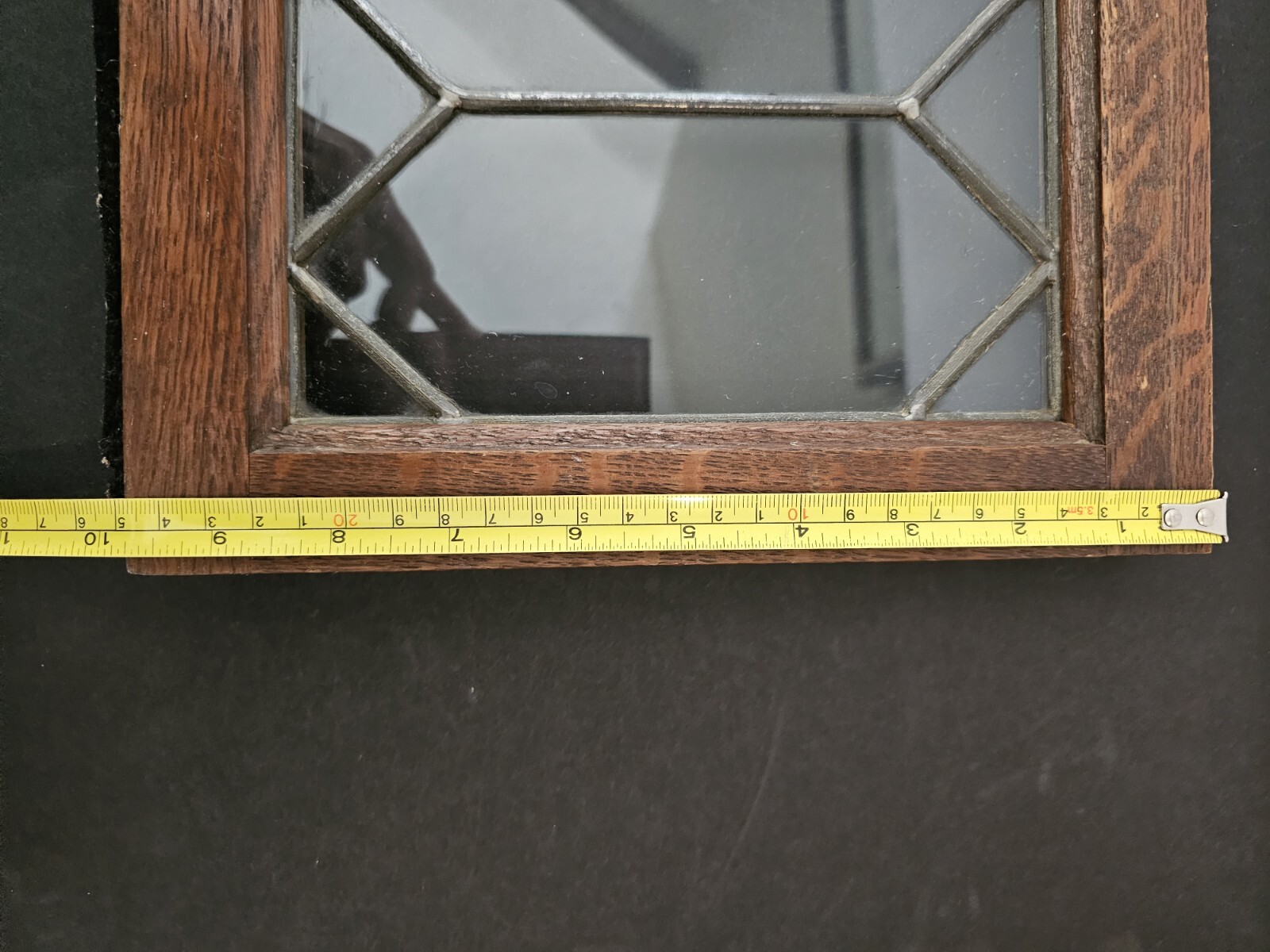 Globe Wernicke Leaded Glass DOOR Tiger Oak Barrister Bookcase