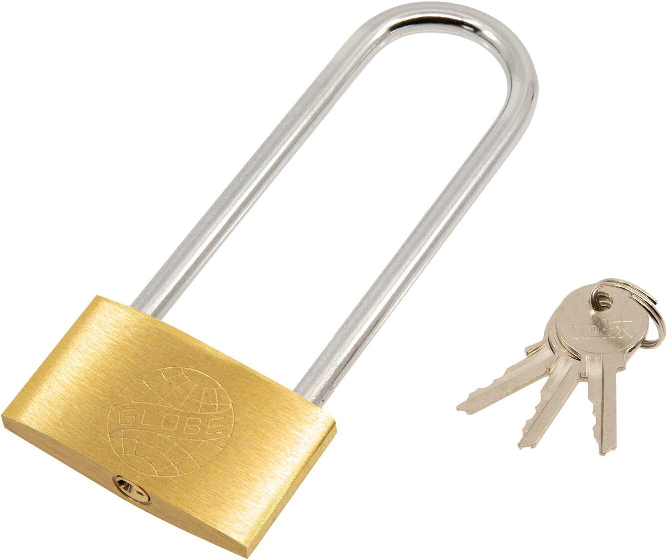 Навесной замок TRIXES с удлиненной дужкой длиной 120 мм, сейф с 3 ключами для охраны гаража