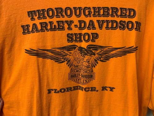 Harley Davidson T-Shirt Florence, KY Orange Bar & Shield Dealer XL Shirt XLarge - Picture 2 of 5