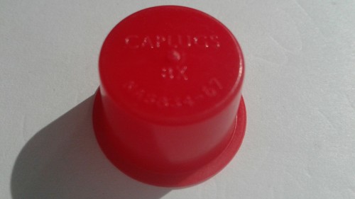 (10 piezas) ENCHUFES NAS834-67, CA, TAPA ROJA, 8X - Imagen 2 de 2