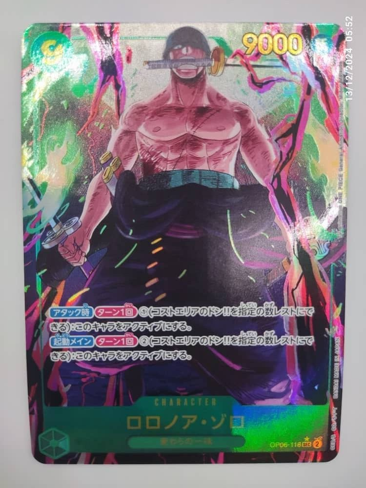 Roronoa Zoro OP06-118 Parallel Alt Art SEC-Wings of Captain-ONE