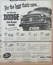 Large 1951 Newspaper Ad For Dodge Trucks - For The Best Thats New Job-rated
