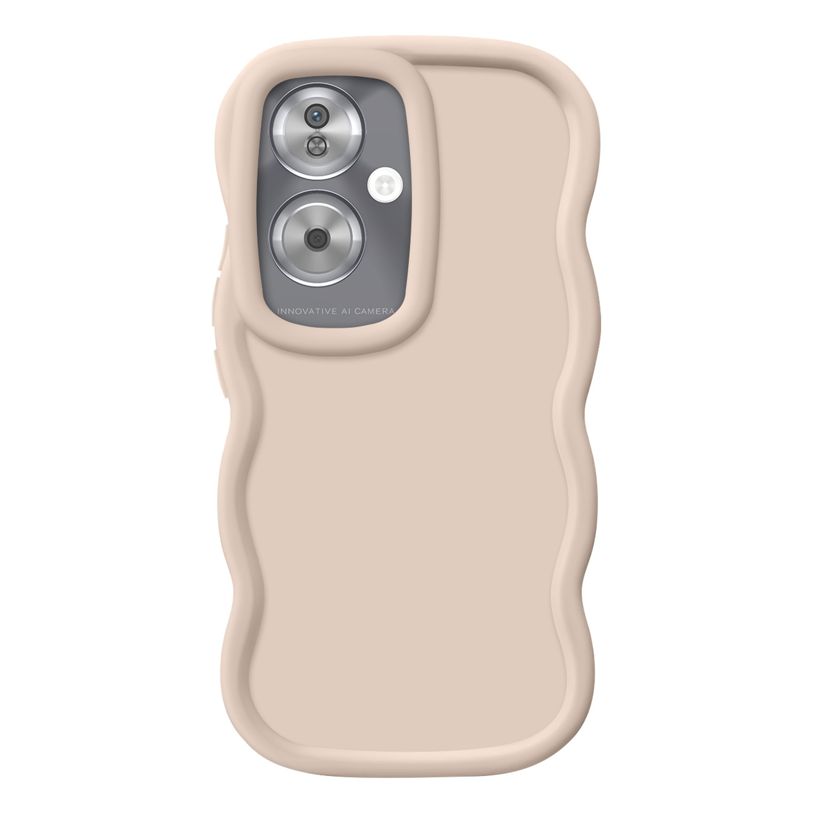 Housse Oppo A79 5G Avizar antichoc coque souple couleur beige effet bonbon