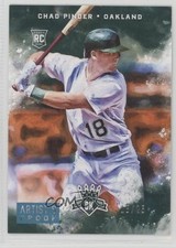 2017 Panini Diamond Kings Rookies Artist's Proof Blue 18/25 Chad Pinder #153 3s3