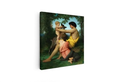 Adolphe Bouguereau/Idylle: famille antique,1888/Canvas Wall Art Picture Print