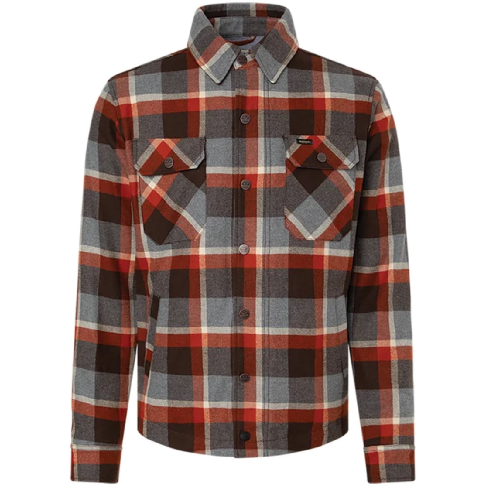 ROKKER Mens Motorcycle Shirt L Memphis Rider Red-Grey