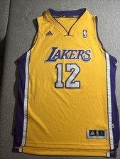 NBA Los Angeles Lakers Dwight Howard #12 Jersey Youth -Large Yellow Adidas