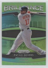 2020 Panini Prizm Brilliance Lime Green Prizm 102/125 Rafael Devers #B-8 0m4q