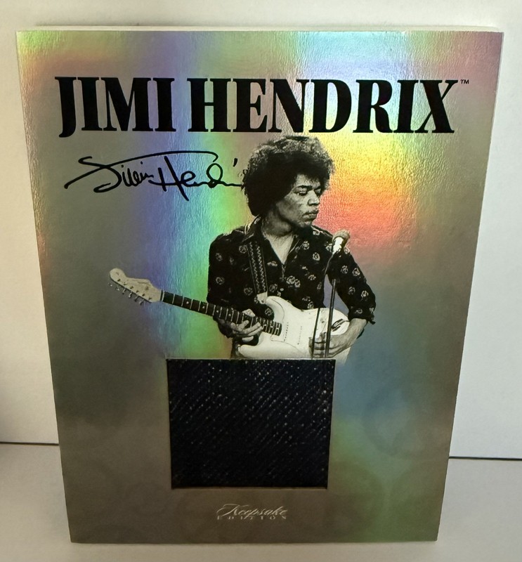 2025 JIMI HENDRIX KEEPSAKE COLLECTION MEMORABILIA CARD DENIM SWATCH  #176