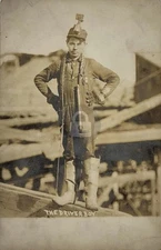 Avoca PA Pennsylvania c1901-1907 Breaker Boys Coal Mines 1 RPPC Postcard COPY