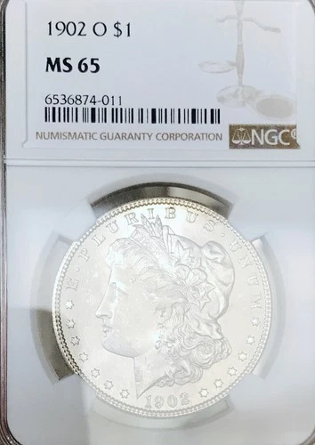 1902 O MORGAN DOLLAR NGC MS 65! HIGH GRADE COIN IS QUITE THE LOOKER! NR #K3042