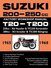 Suzuki T20 & T200 1965-1969 Factory Workshop Manual by Floyd Clymer (English) Pa