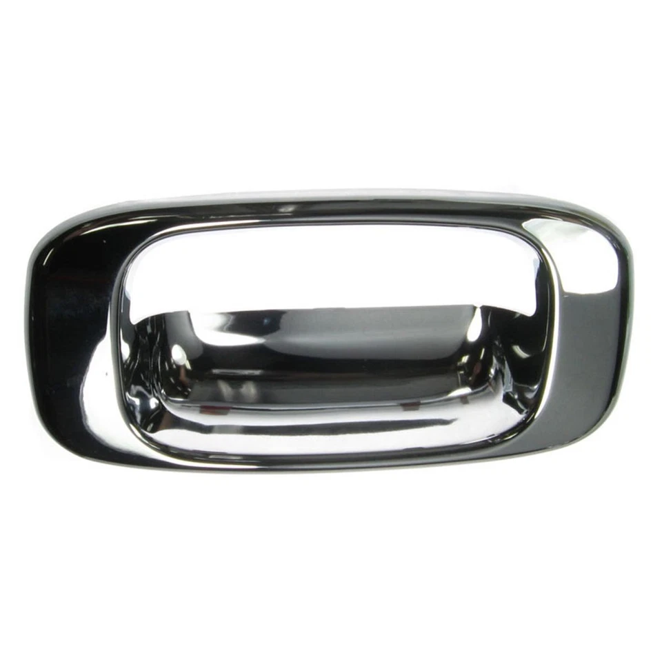 Manija y bisel de puerta trasera cromados para camioneta Chevy Silverado 99-07 Foto 4 de 4