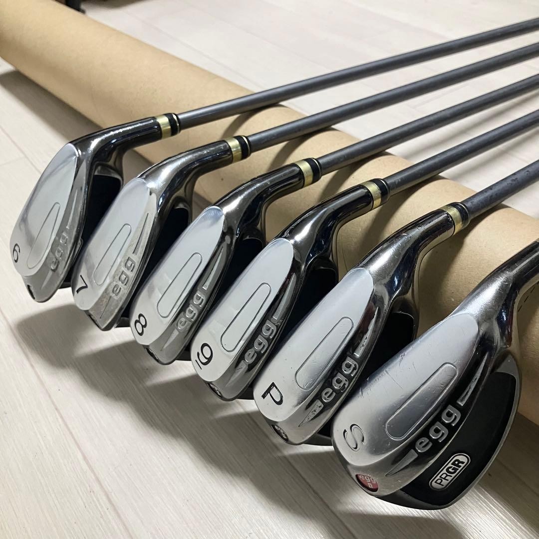 PRGR Egg II Pro Gear Iron Set 6 pcs SR Flex Carbon Shafts