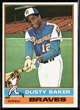 Dusty Baker 1976 Topps #28 Atlanta Braves